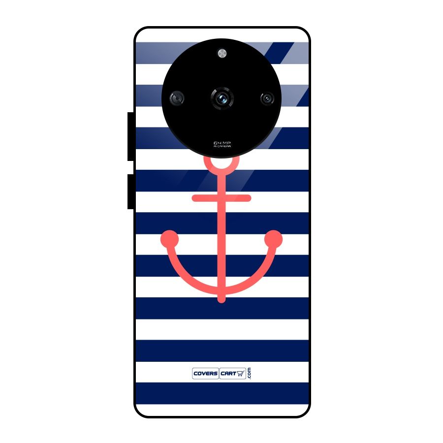 Anchor Stripes Glass Back Case for Realme Narzo 60 5G