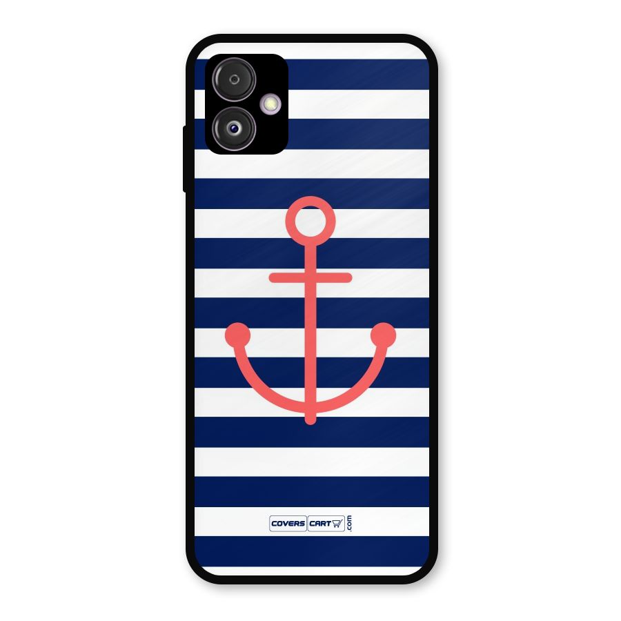 Anchor Stripes Metal Back Case for Galaxy F14