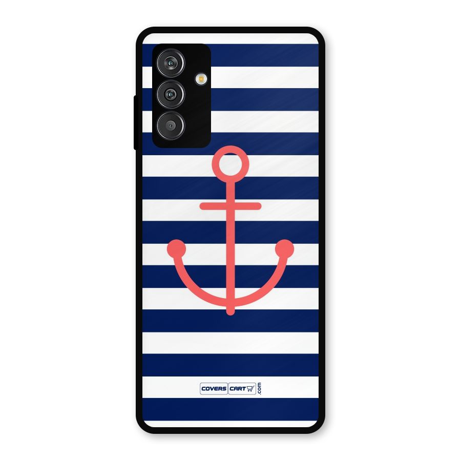 Anchor Stripes Metal Back Case for Galaxy M13