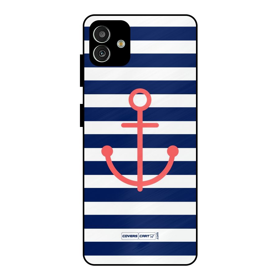 Anchor Stripes Metal Back Case for Galaxy M13 5G