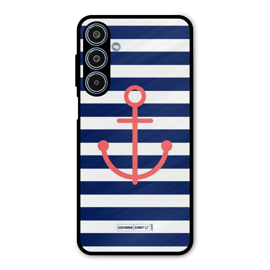 Anchor Stripes Metal Back Case for Galaxy M35