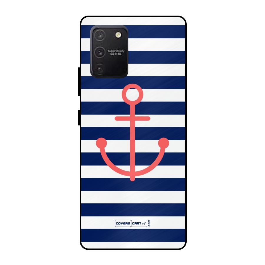 Anchor Stripes Metal Back Case for Galaxy S10 Lite