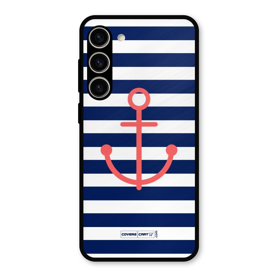 Anchor Stripes Metal Back Case for Galaxy S23 Plus