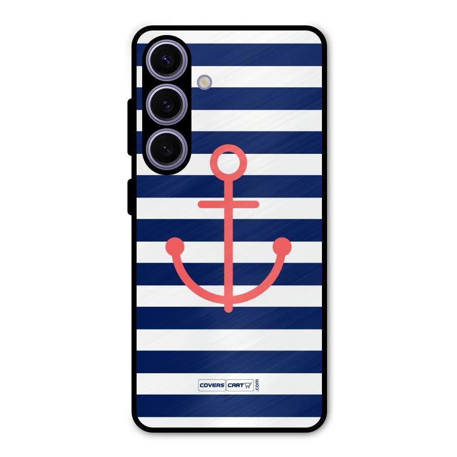 Anchor Stripes Metal Back Case for Galaxy S24