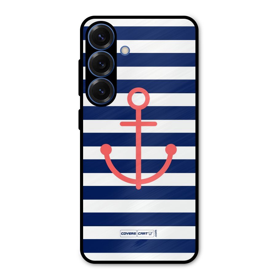 Anchor Stripes Metal Back Case for Galaxy S25