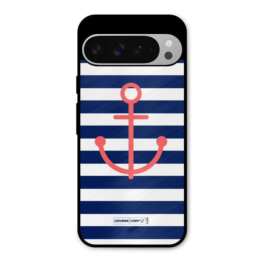 Anchor Stripes Metal Back Case for Google Pixel 9 Pro XL