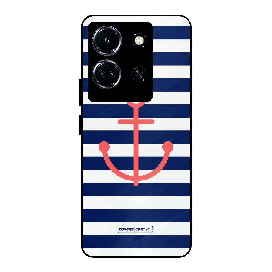 Anchor Stripes Metal Back Case for Infinix Note 30 5G
