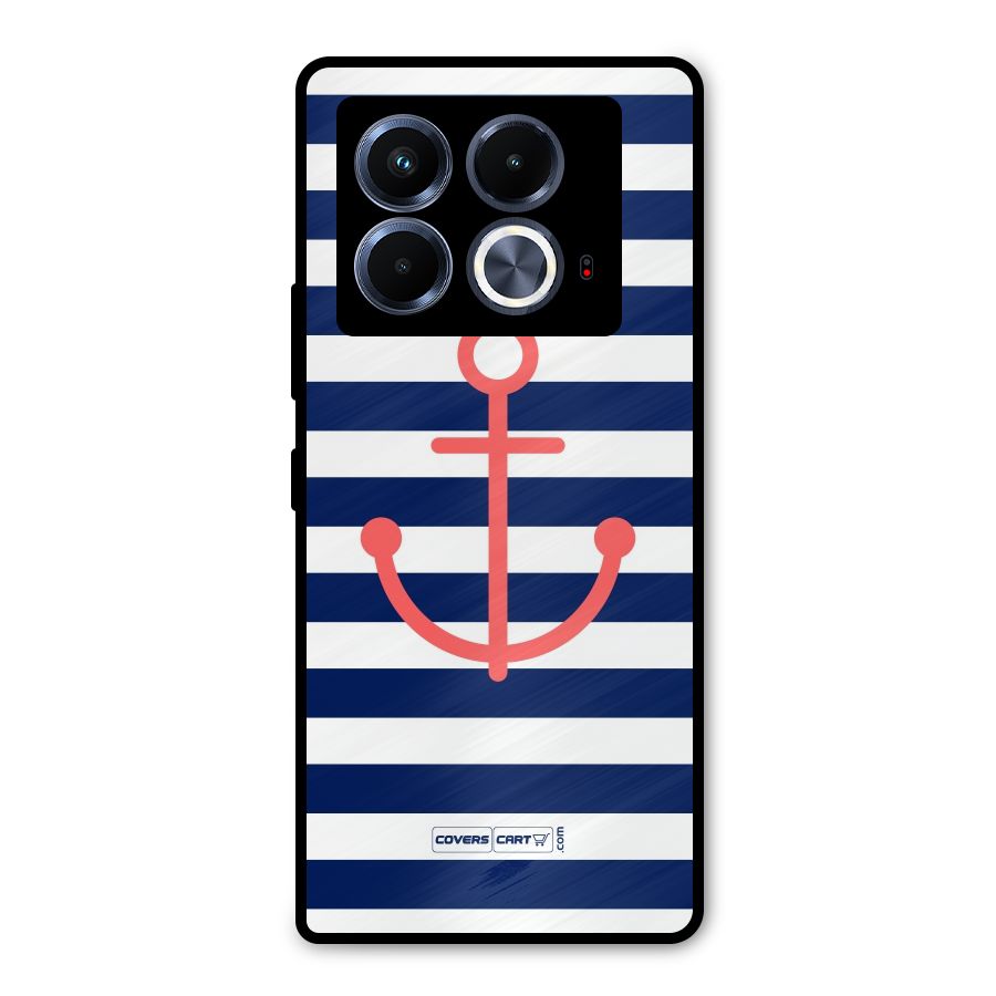 Anchor Stripes Metal Back Case for Infinix Note 40 5G