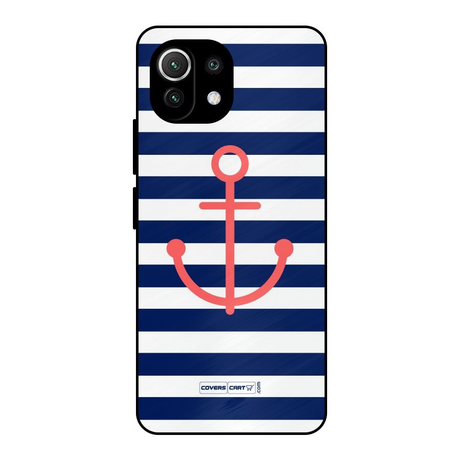 Anchor Stripes Metal Back Case for Mi 11 Lite NE 5G