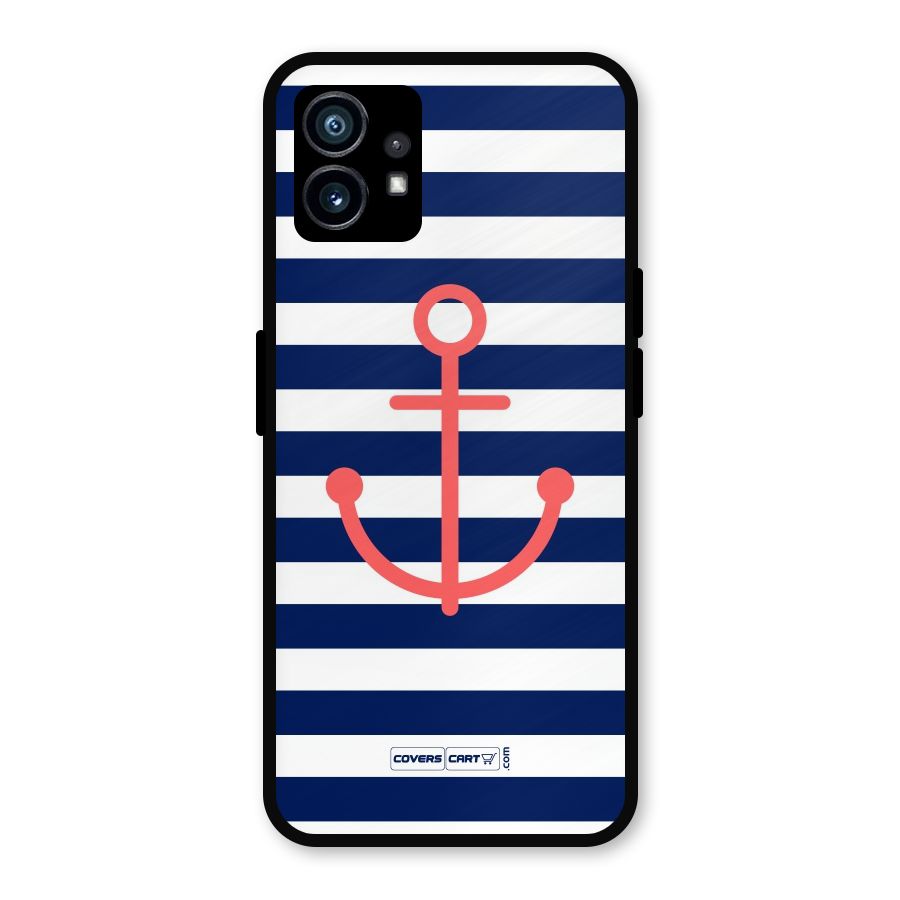 Anchor Stripes Metal Back Case for Nothing Phone 1