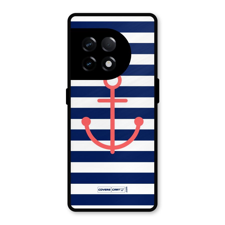 Anchor Stripes Metal Back Case for OnePlus 11R