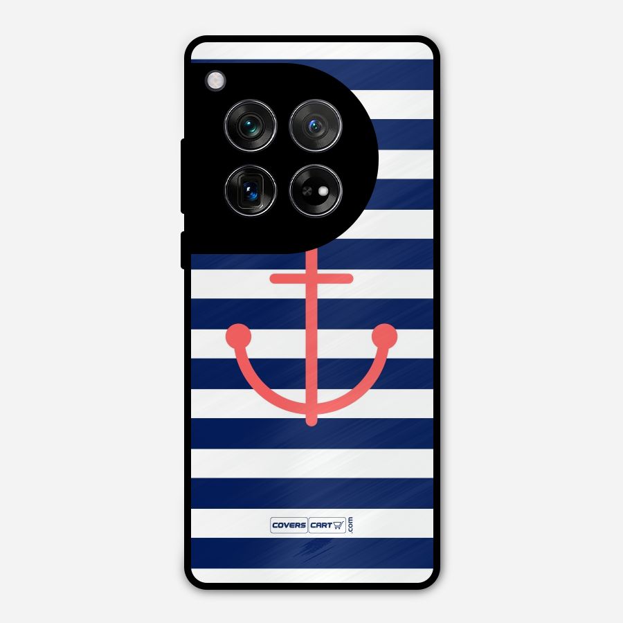 Anchor Stripes Metal Back Case for OnePlus 12