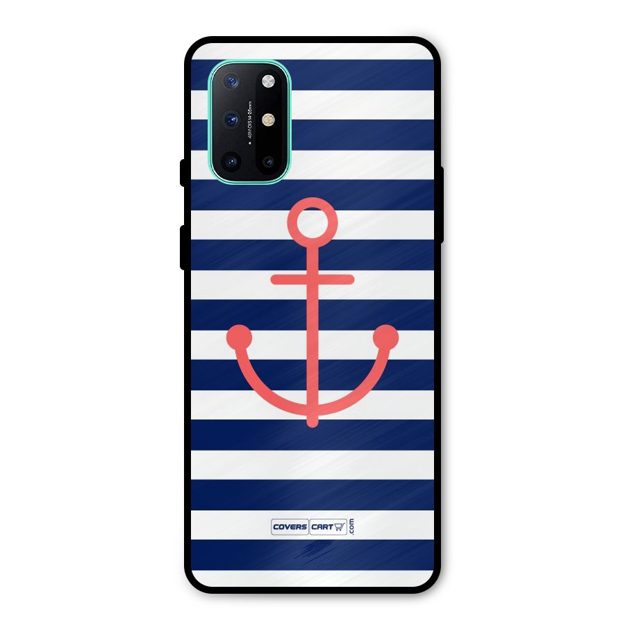 Anchor Stripes Metal Back Case for OnePlus 8T