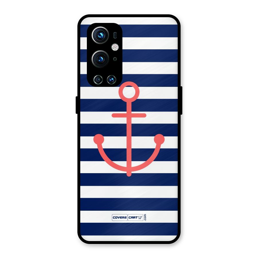 Anchor Stripes Metal Back Case for OnePlus 9 Pro