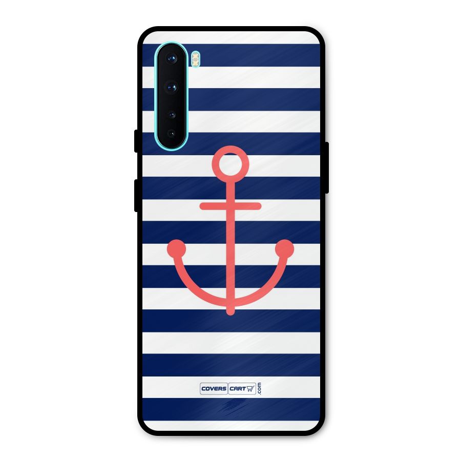 Anchor Stripes Metal Back Case for OnePlus Nord