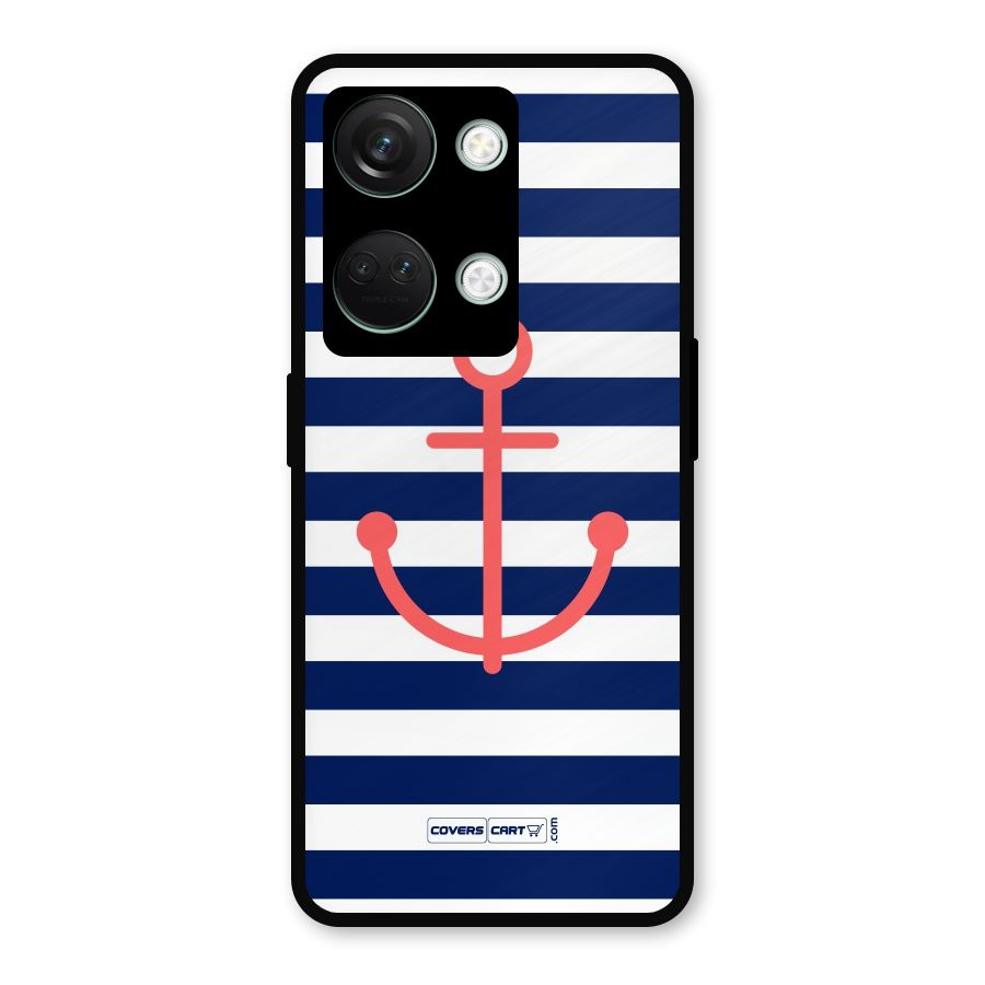 Anchor Stripes Metal Back Case for OnePlus Nord 3