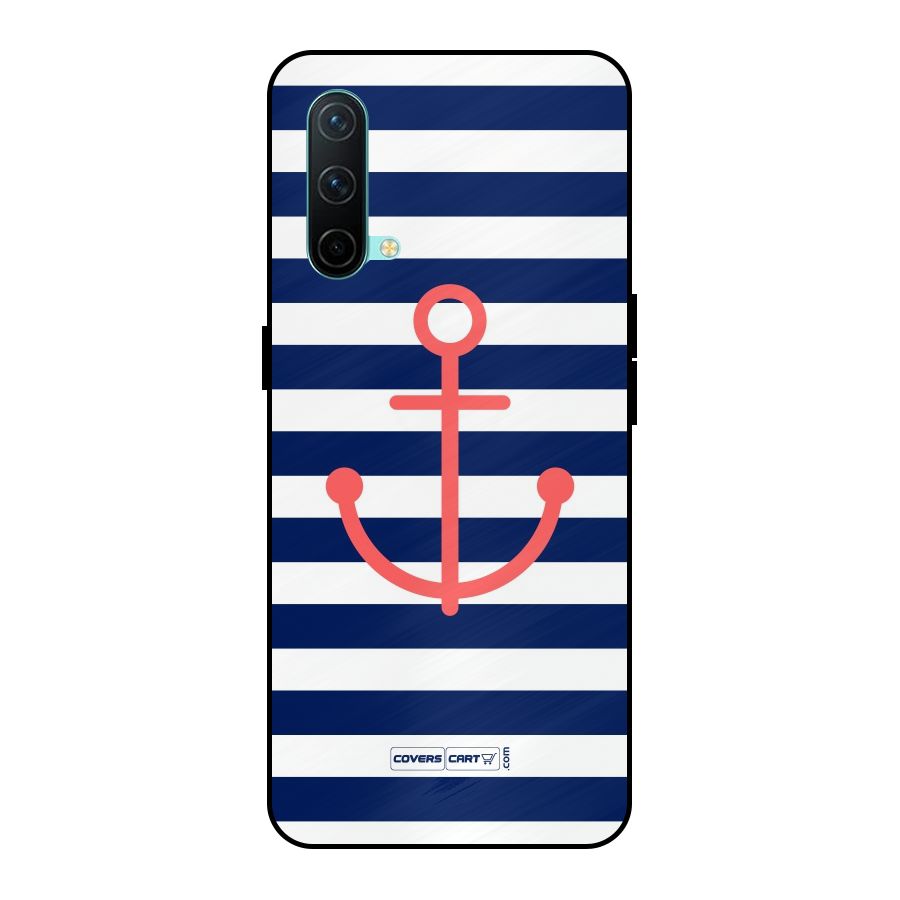Anchor Stripes Metal Back Case for OnePlus Nord CE 5G
