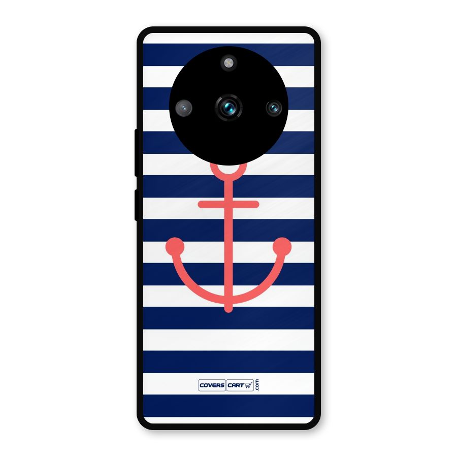 Anchor Stripes Metal Back Case for Realme 11 Pro