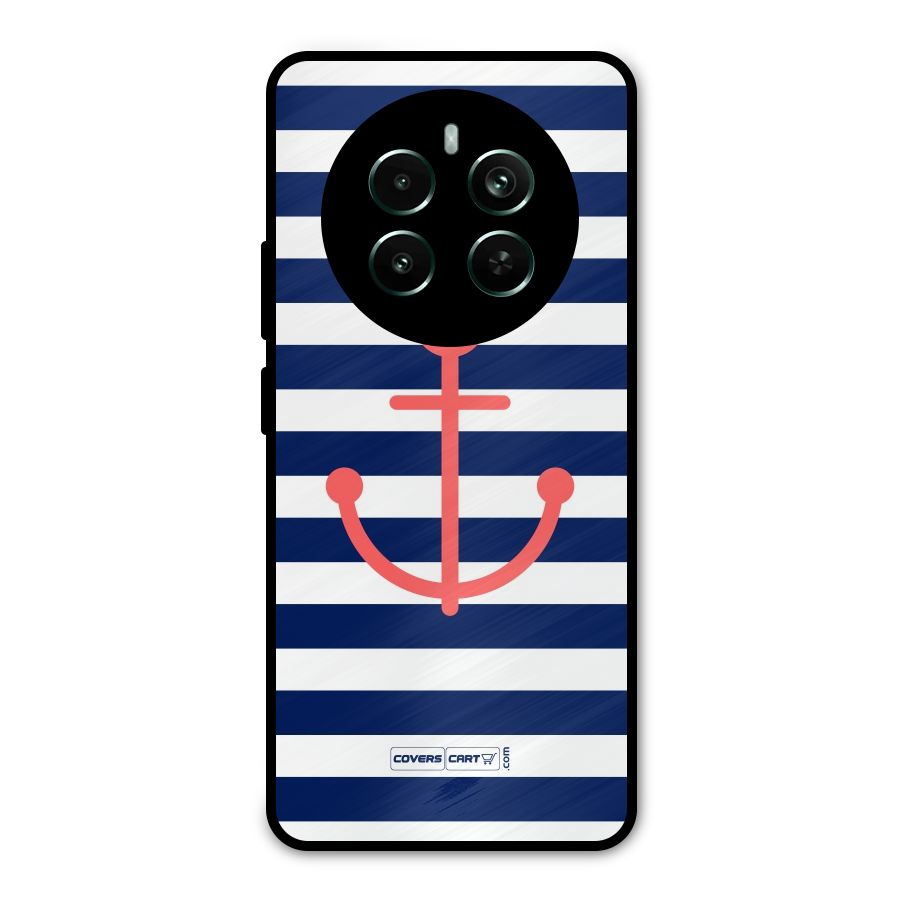 Anchor Stripes Metal Back Case for Realme 12 Plus