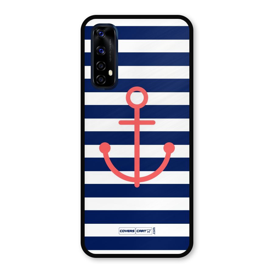 Anchor Stripes Metal Back Case for Realme Narzo 20 Pro