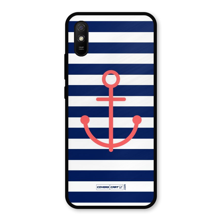 Anchor Stripes Metal Back Case for Redmi 9i