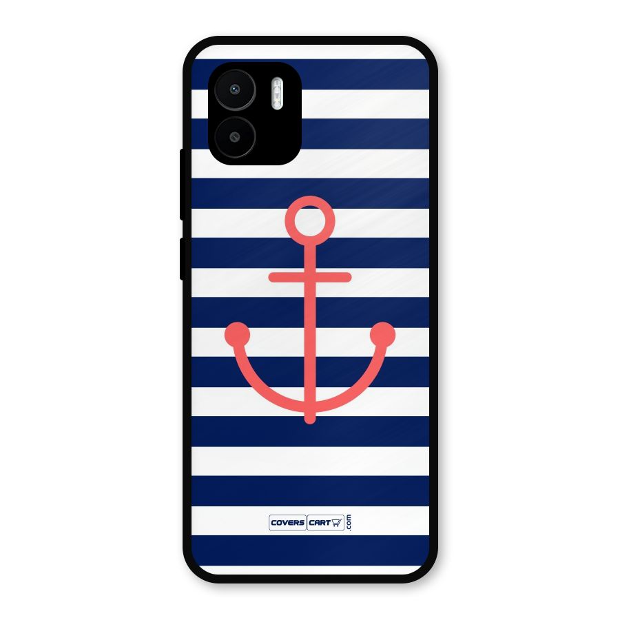 Anchor Stripes Metal Back Case for Redmi A2