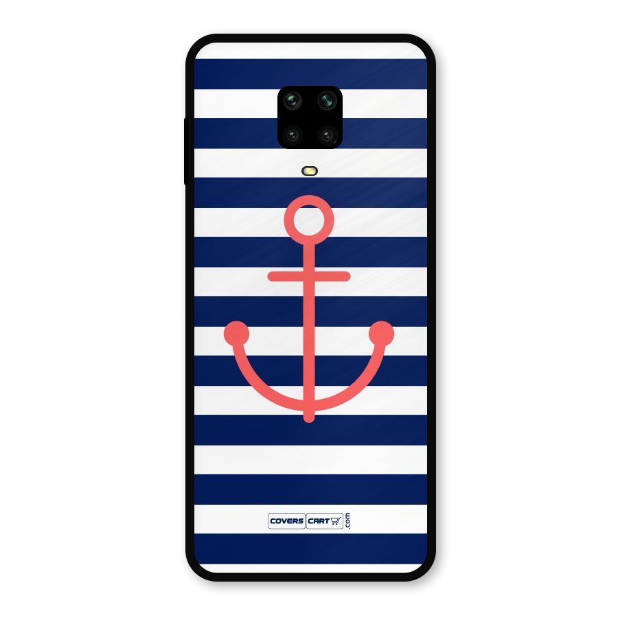 Anchor Stripes Metal Back Case for Redmi Note 10 Lite