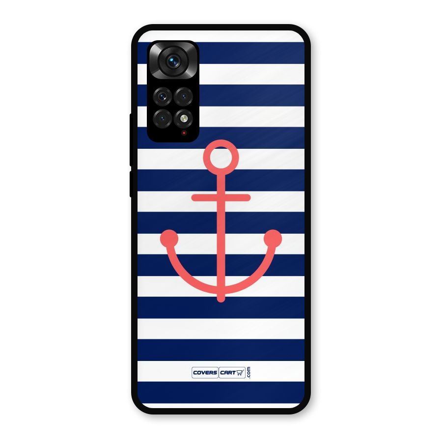 Anchor Stripes Metal Back Case for Redmi Note 11