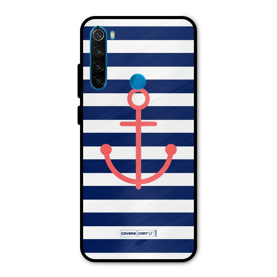Anchor Stripes Metal Back Case for Redmi Note 8
