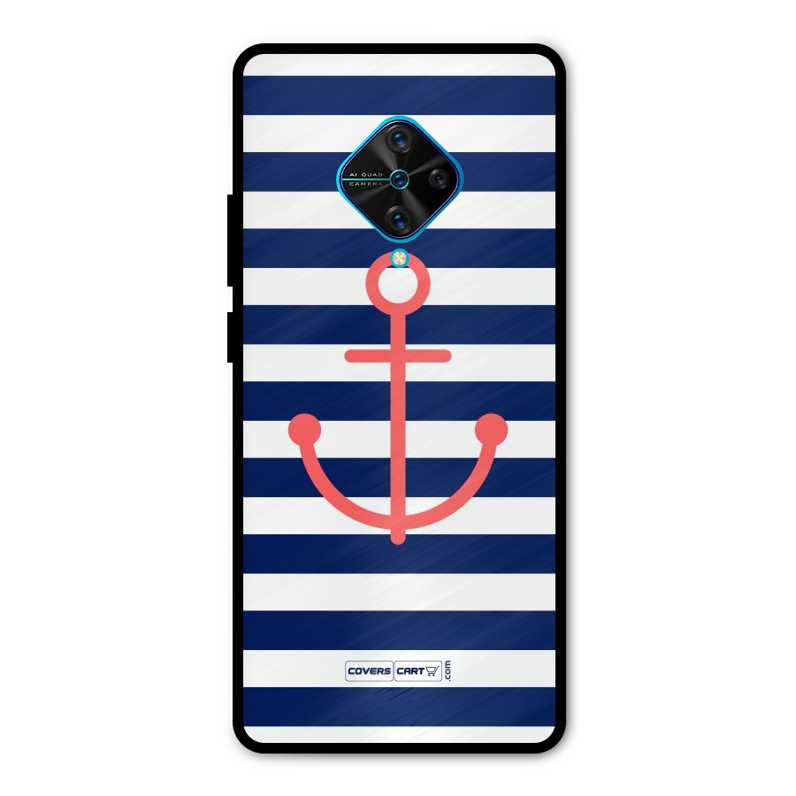Anchor Stripes Metal Back Case for Vivo S1 Pro