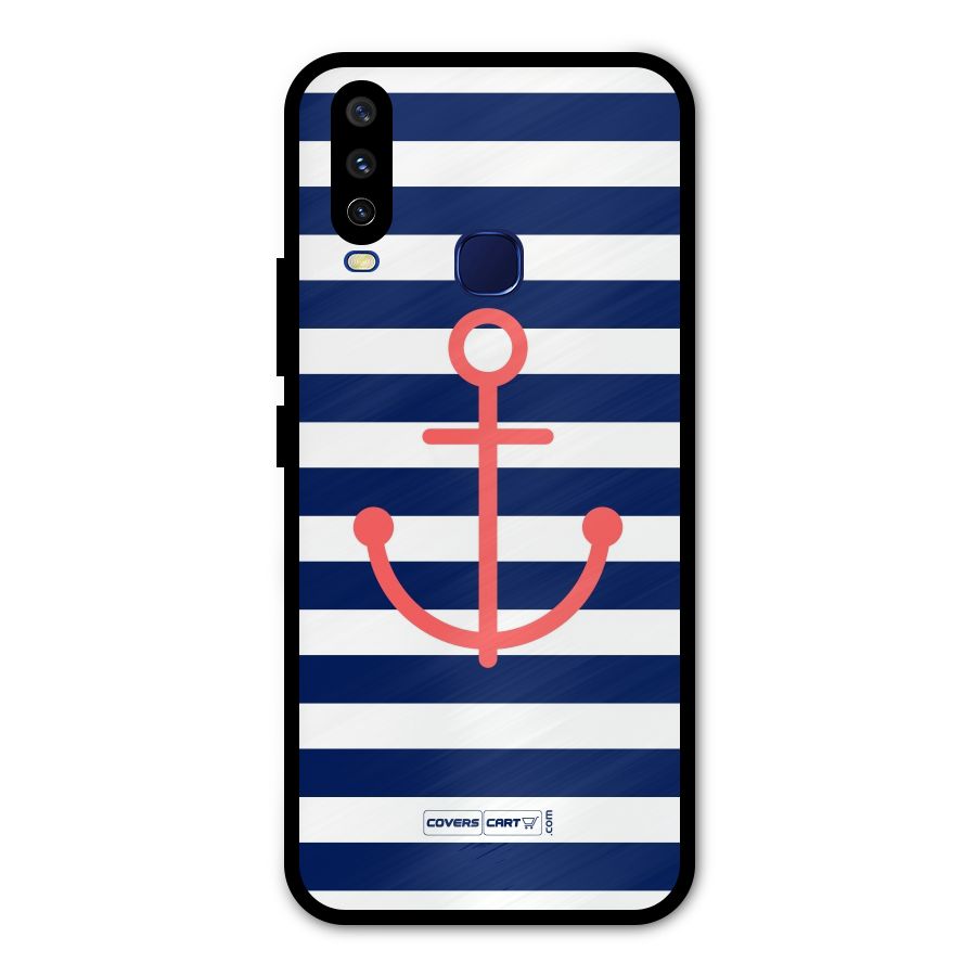Anchor Stripes Metal Back Case for Vivo V17
