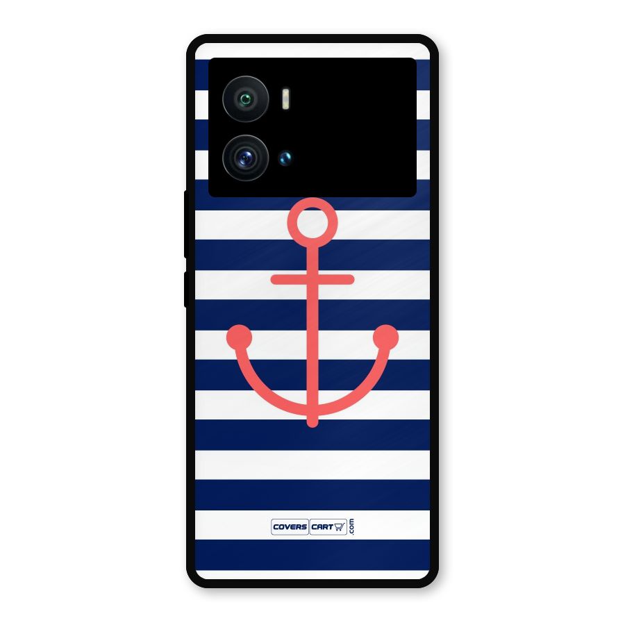 Anchor Stripes Metal Back Case for iQOO 9 Pro