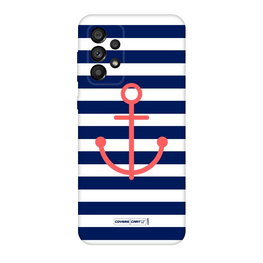 Anchor Stripes Original Polycarbonate Back Case for Galaxy A73 5G
