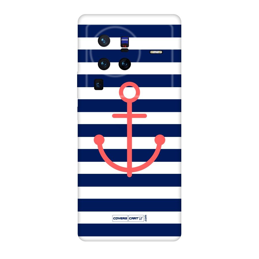 Anchor Stripes Original Polycarbonate Back Case for Vivo X80