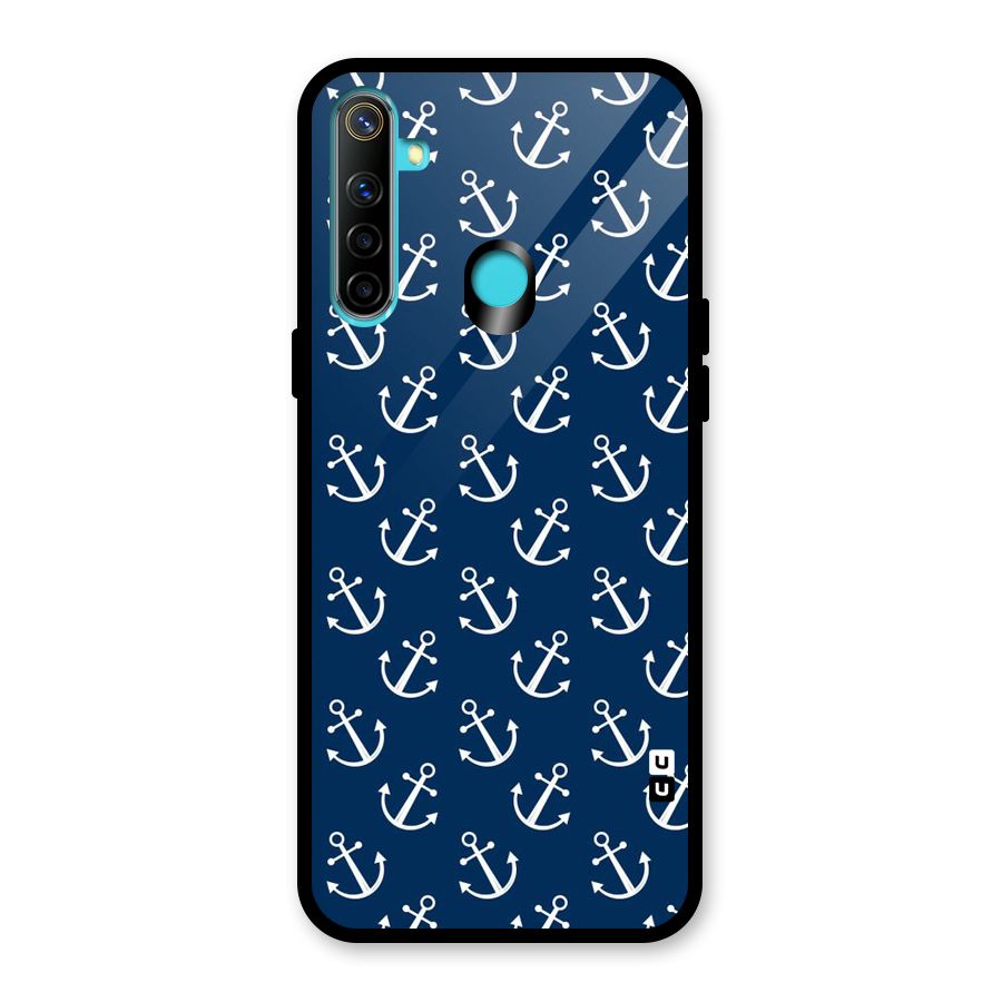 Anchor Zig Pattern Glass Back Case for Realme Narzo 10