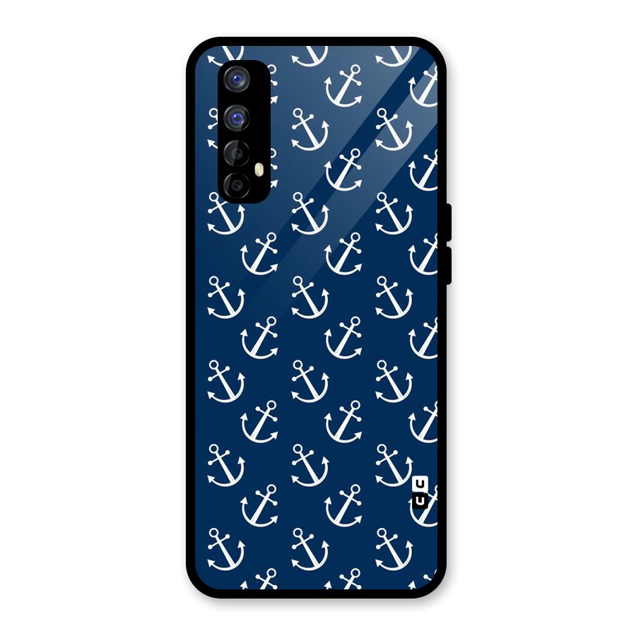 Anchor Zig Pattern Glass Back Case for Realme Narzo 20 Pro