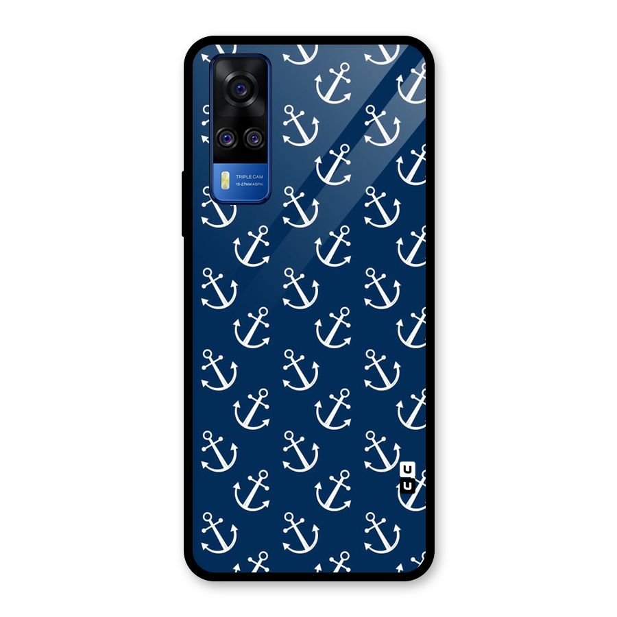 Anchor Zig Pattern Glass Back Case for Vivo Y31