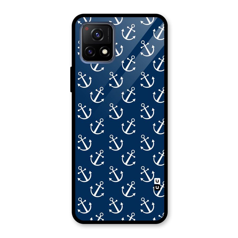 Anchor Zig Pattern Glass Back Case for Vivo Y72 5G