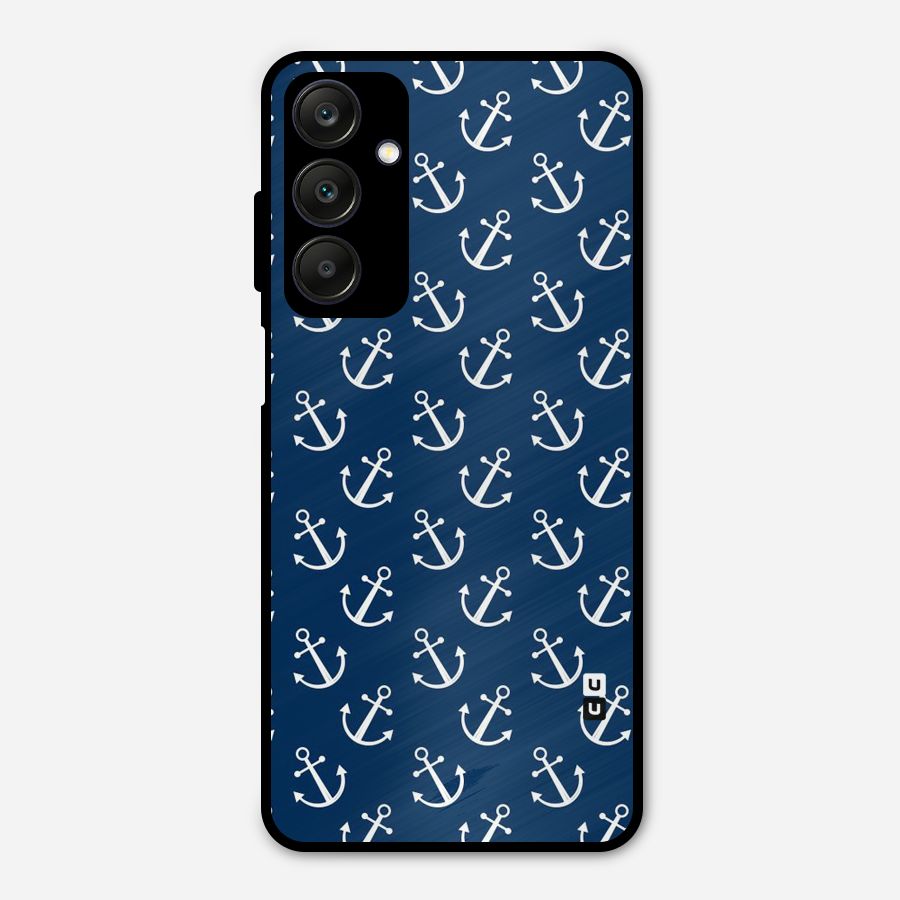 Anchor Zig Pattern Metal Back Case for Galaxy A25 5G