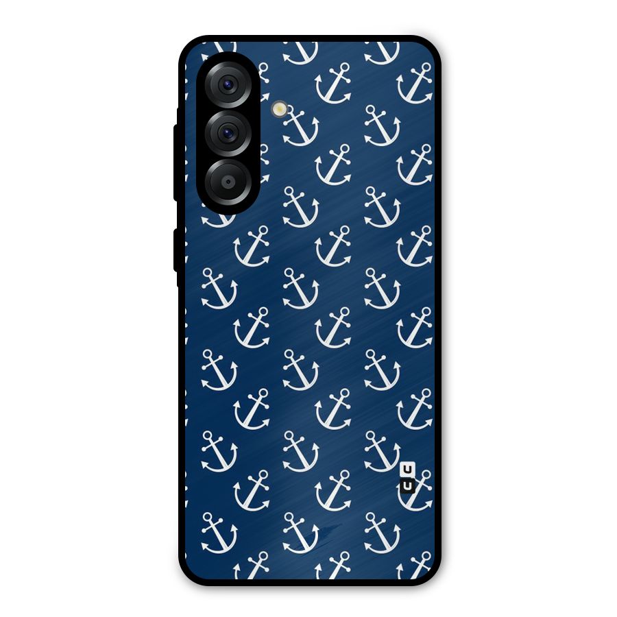 Anchor Zig Pattern Metal Back Case for Galaxy A36