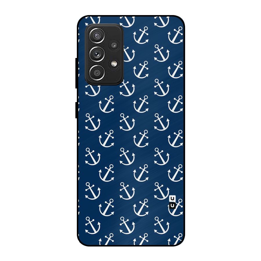 Anchor Zig Pattern Metal Back Case for Galaxy A52s 5G
