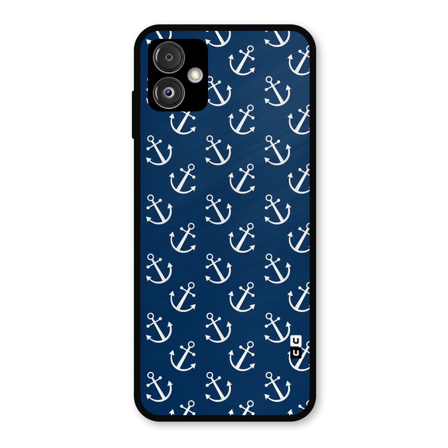 Anchor Zig Pattern Metal Back Case for Galaxy F14