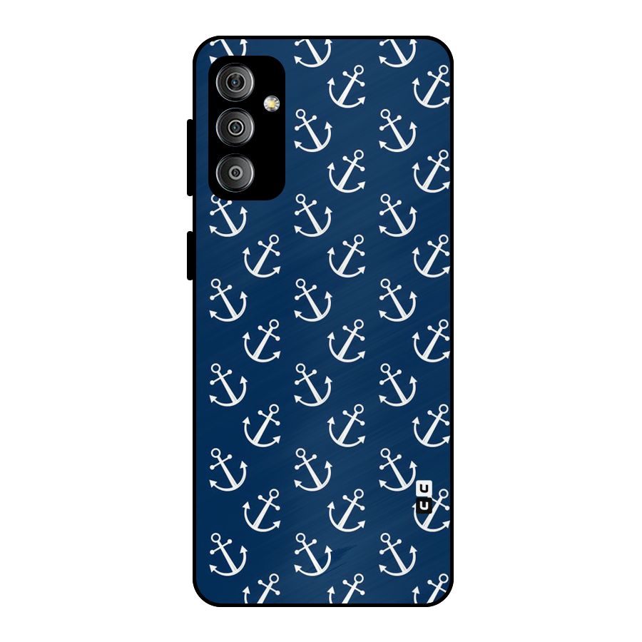 Anchor Zig Pattern Metal Back Case for Galaxy F23