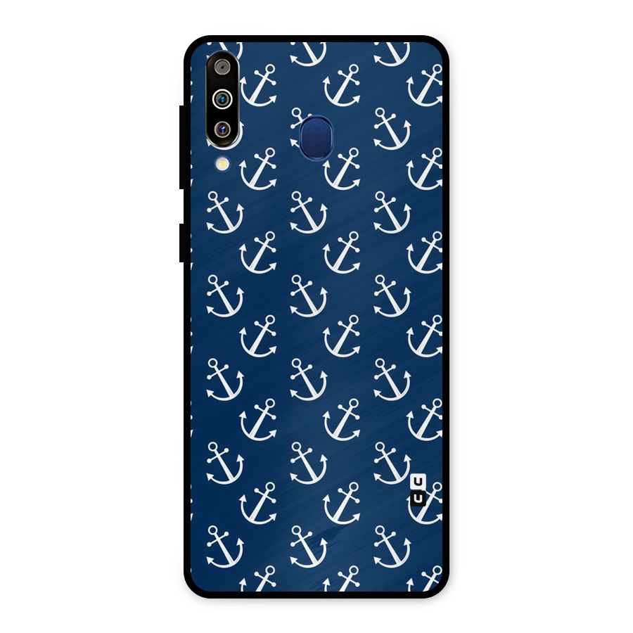 Anchor Zig Pattern Metal Back Case for Galaxy M30