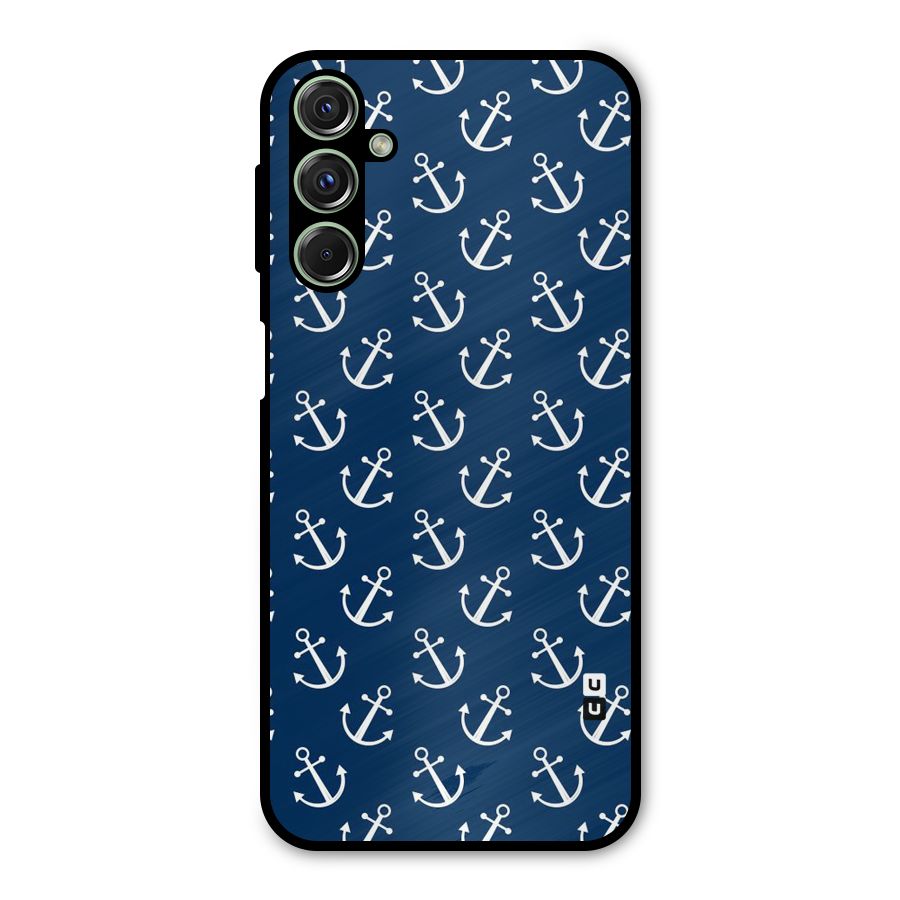 Anchor Zig Pattern Metal Back Case for Galaxy M34