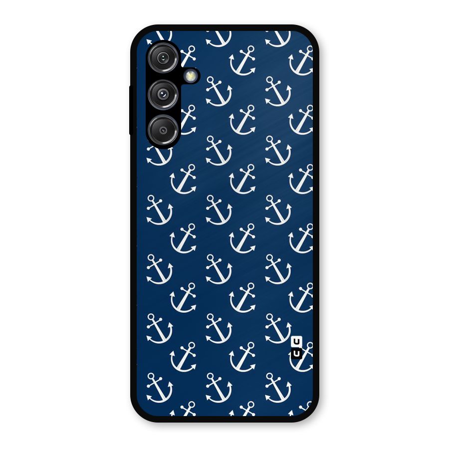 Anchor Zig Pattern Metal Back Case for Galaxy M34 5G