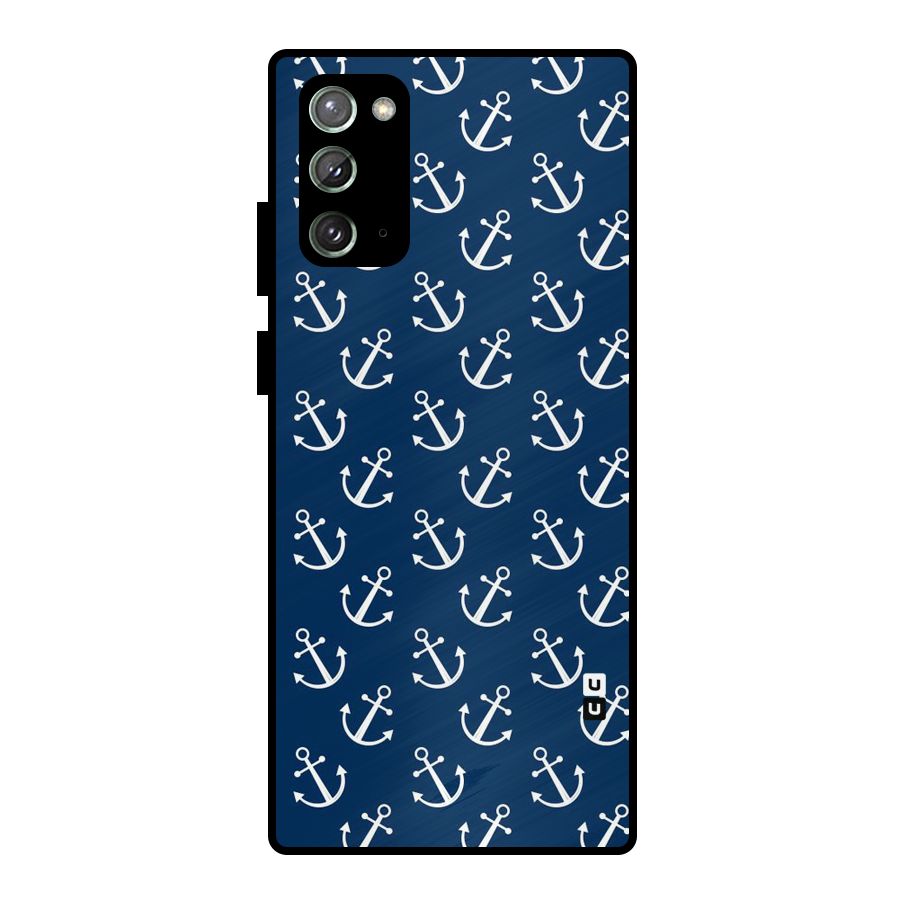 Anchor Zig Pattern Metal Back Case for Galaxy Note 20