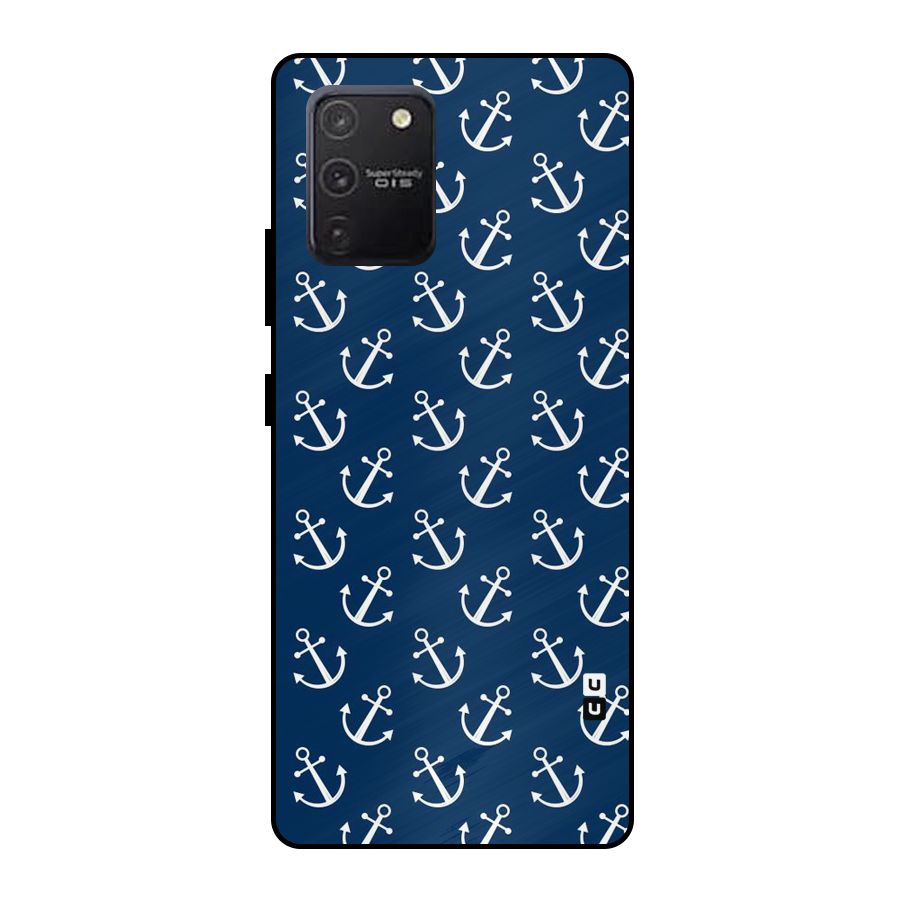 Anchor Zig Pattern Metal Back Case for Galaxy S10 Lite