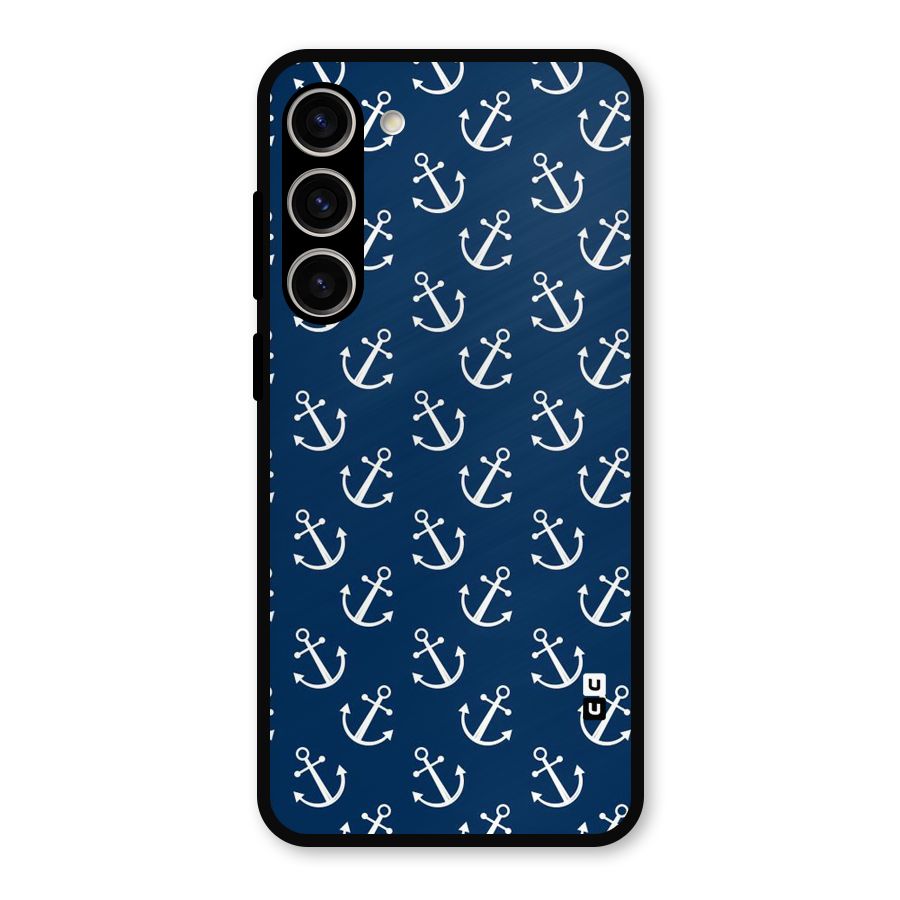 Anchor Zig Pattern Metal Back Case for Galaxy S23 Plus