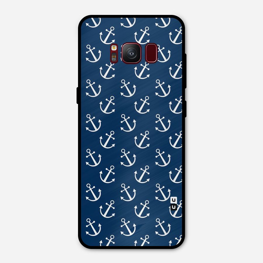 Anchor Zig Pattern Metal Back Case for Galaxy S8